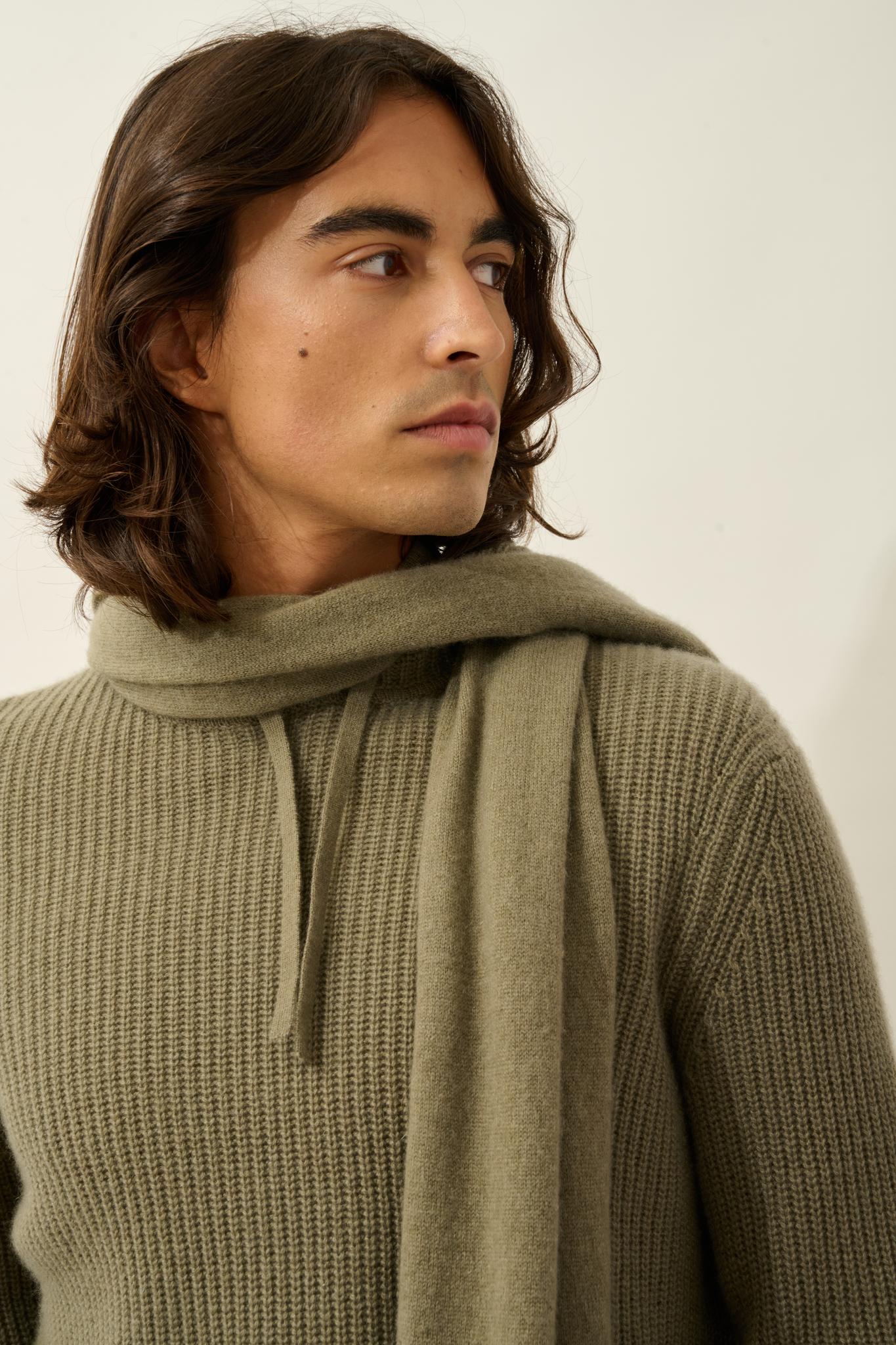 VAYMONT écharpe army 100% cachemire