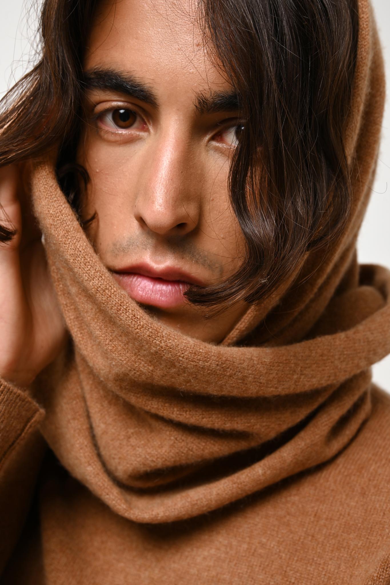 VAYMONT écharpe noisette 100% cachemire