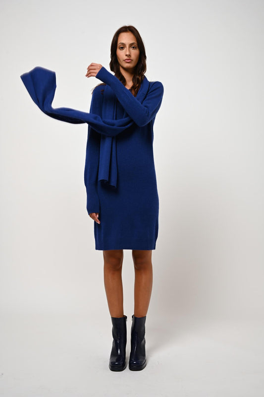 VAYMONT ultramarine scarf 100% cashmere