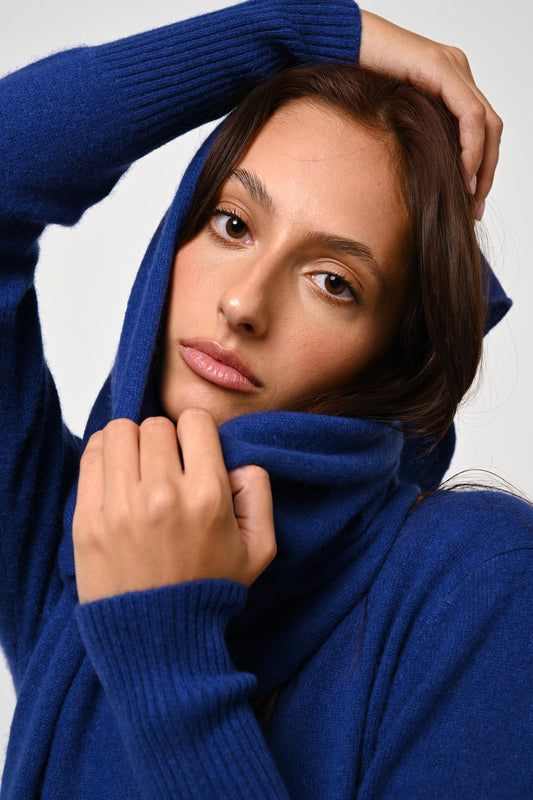 VAYMONT ultramarine scarf 100% cashmere