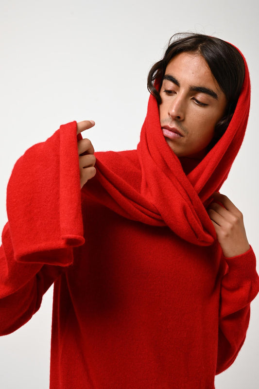 VAYMONT red scarf 100% cashmere