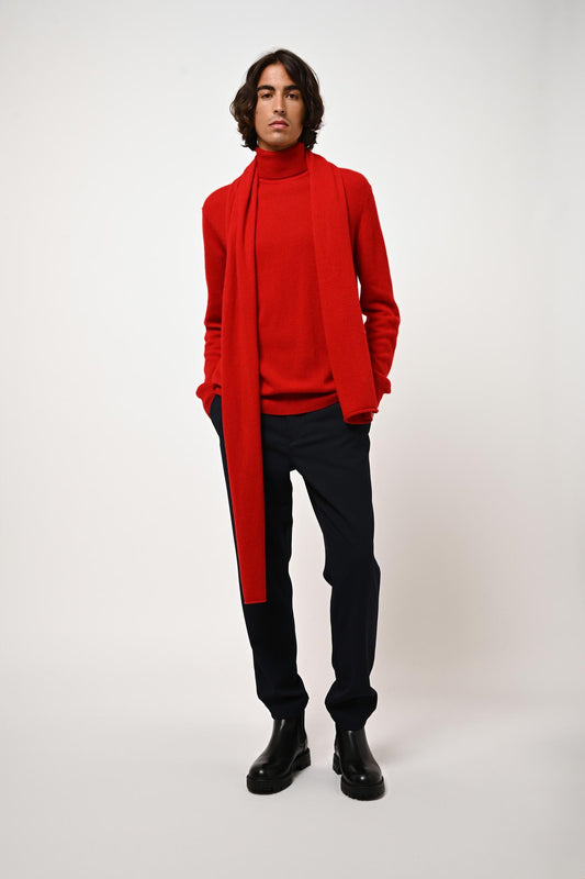 VAYMONT red scarf 100% cashmere
