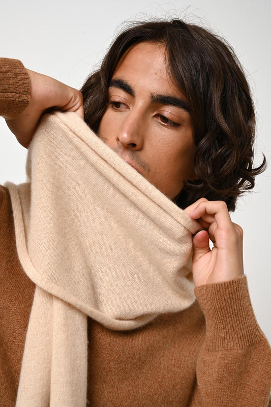VAYMONT sand scarf 100% cashmere