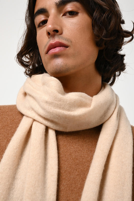 VAYMONT sand scarf 100% cashmere