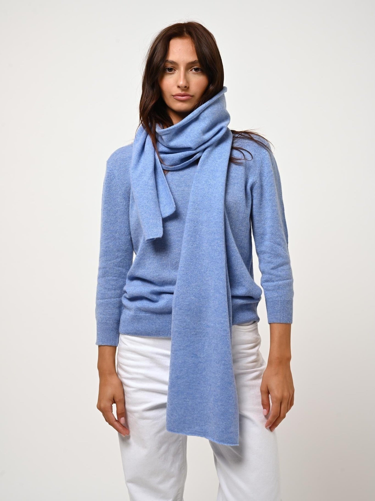 Scarf Echarpe En Cachemir EB Classic Scarf In Cachemire Women Oat