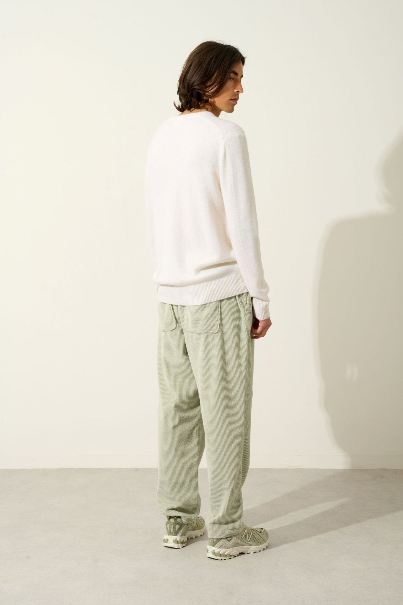 VICTO 4-fädiger Snow Rundhalspullover, 100% Kaschmir