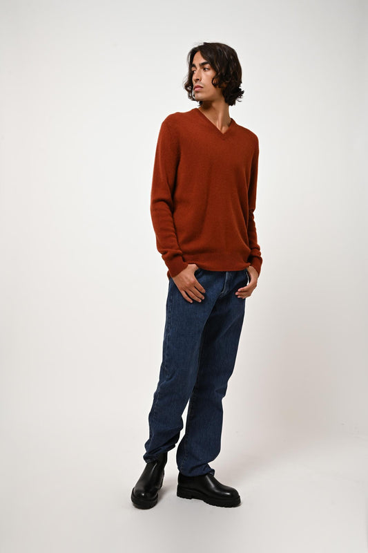 VICTOR v-neck 4-thread cashmere sweater 100% cashmere