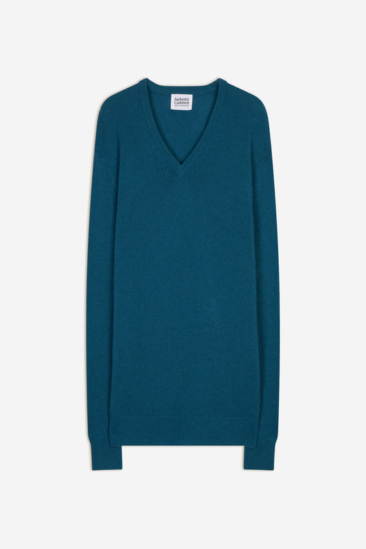 victor pull col v 4 fils paon 100% cachemire