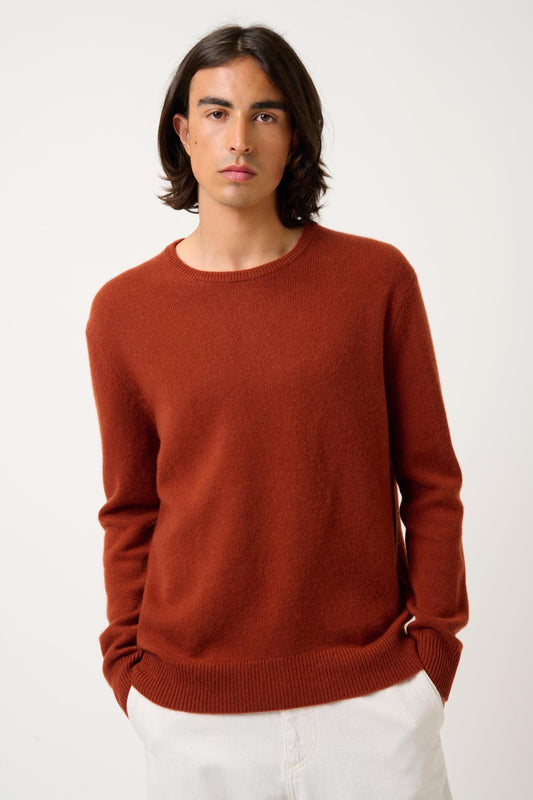 VICTO 4-thread squirrel round-neck sweater 100% cashmere