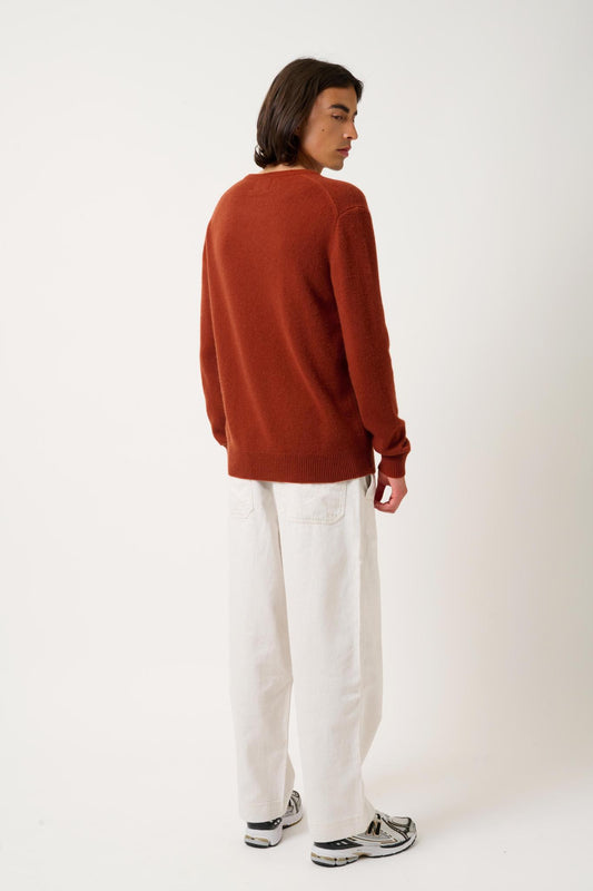 VICTO 4-thread squirrel round-neck sweater 100% cashmere