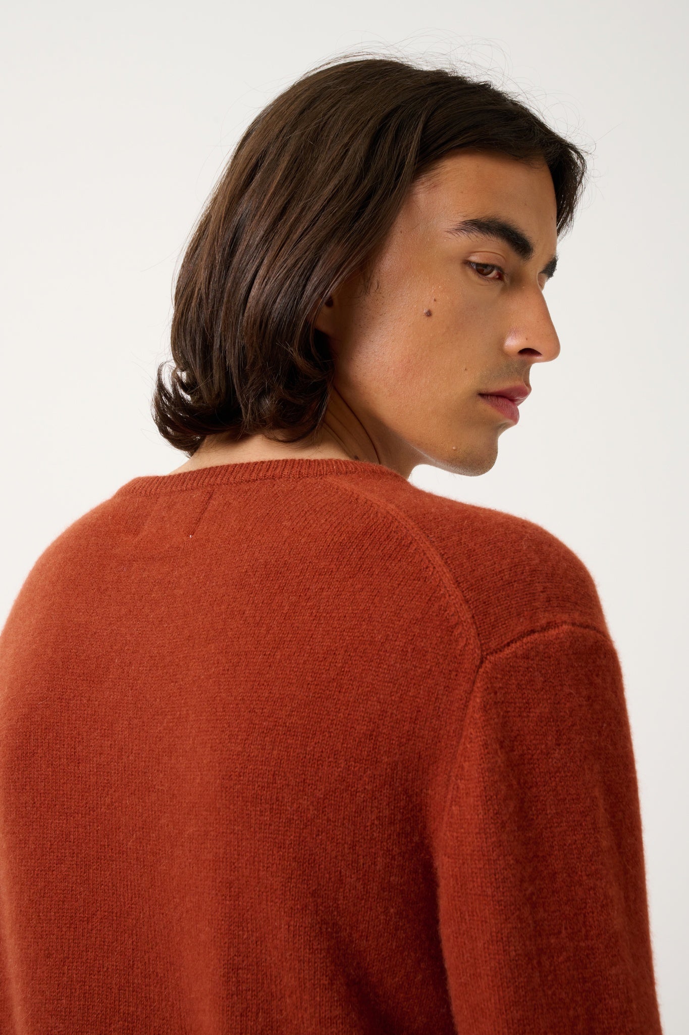 VICTO 4-fädiger Eichhörnchen-Rundhalspullover, 100 % Kaschmir