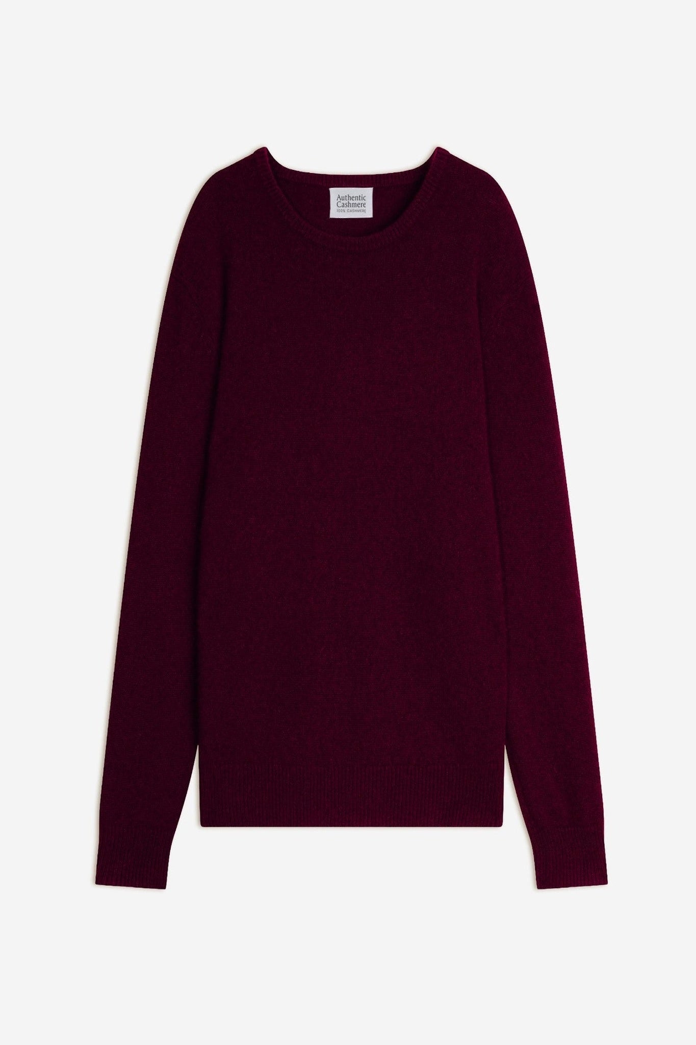 victo pull col rond 4 fils mûre 100% cachemire