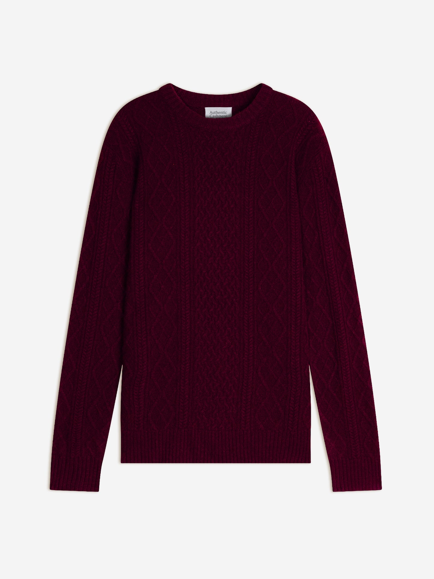 WIND pull col rond 4 fils mûre 100% cachemire