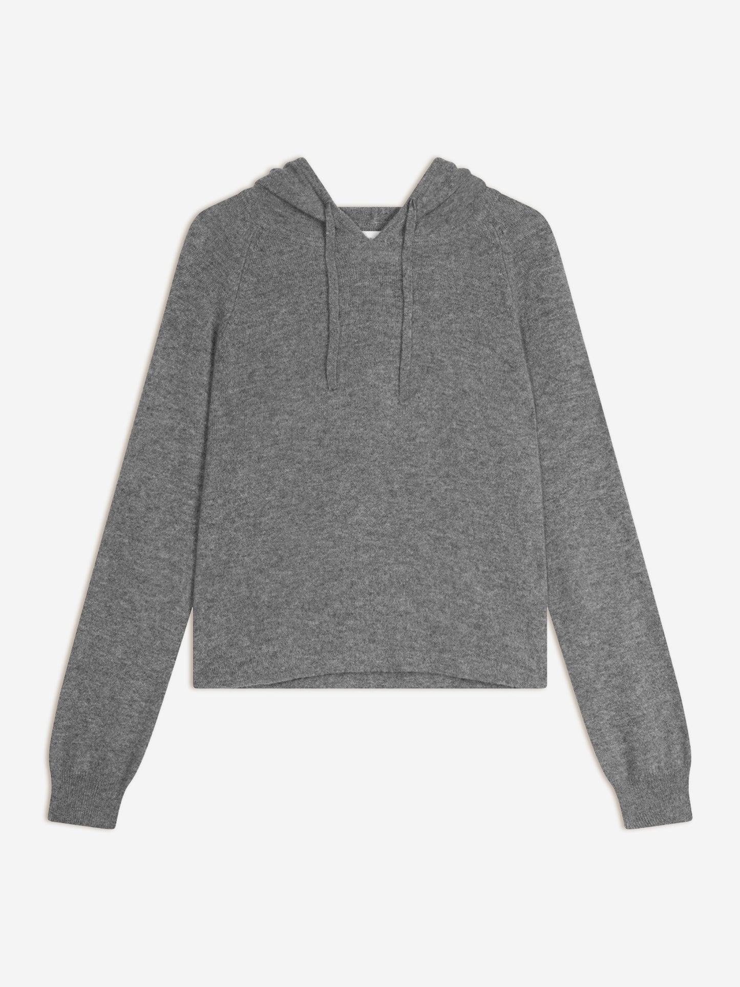 YARLSIDE pull capuche flanelle chiné 100% cachemire