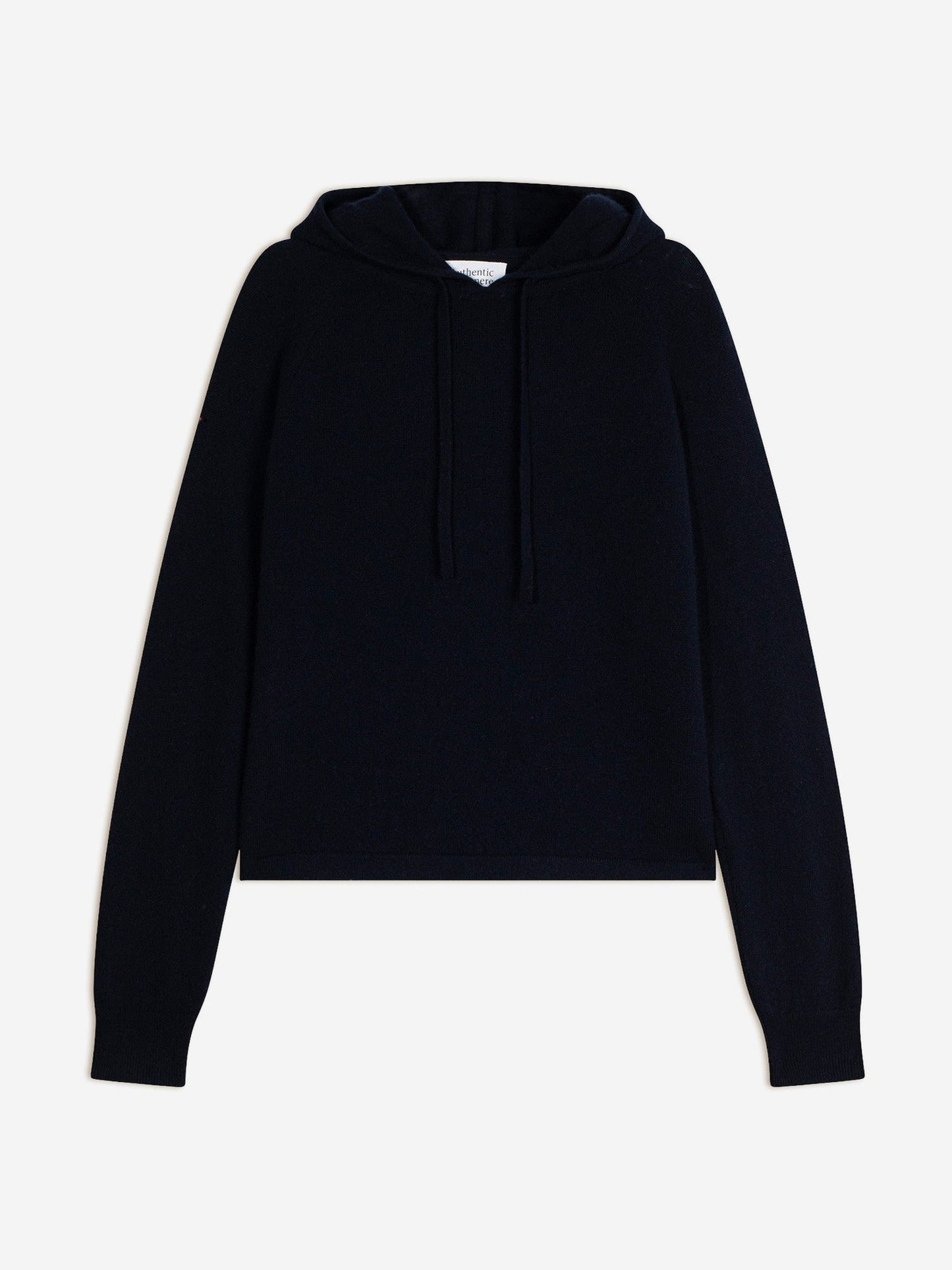 yarlside pull capuche navy 100% cachemire