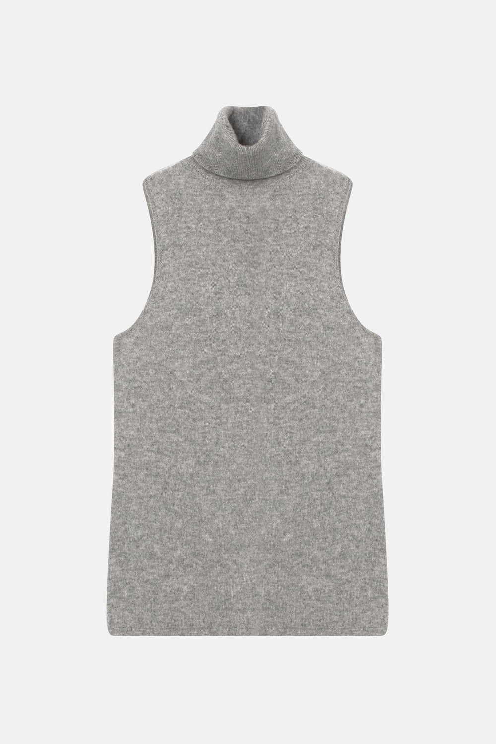 CAPUCIN sleeveless turtleneck sweater cloudy mottled 100% cashmere