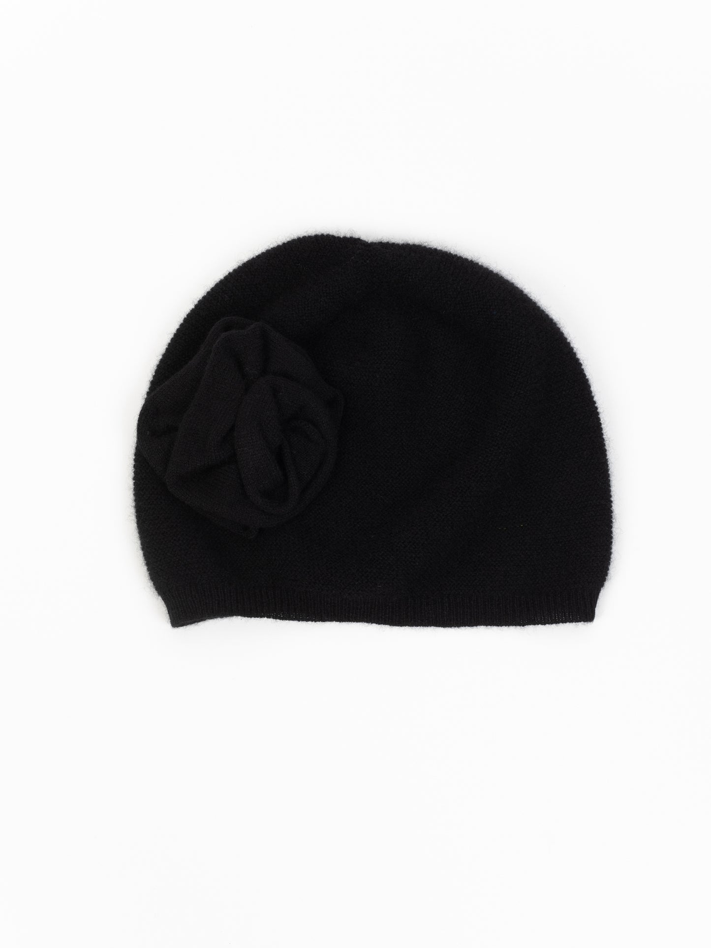 SUZANA black beanie 100% cashmere