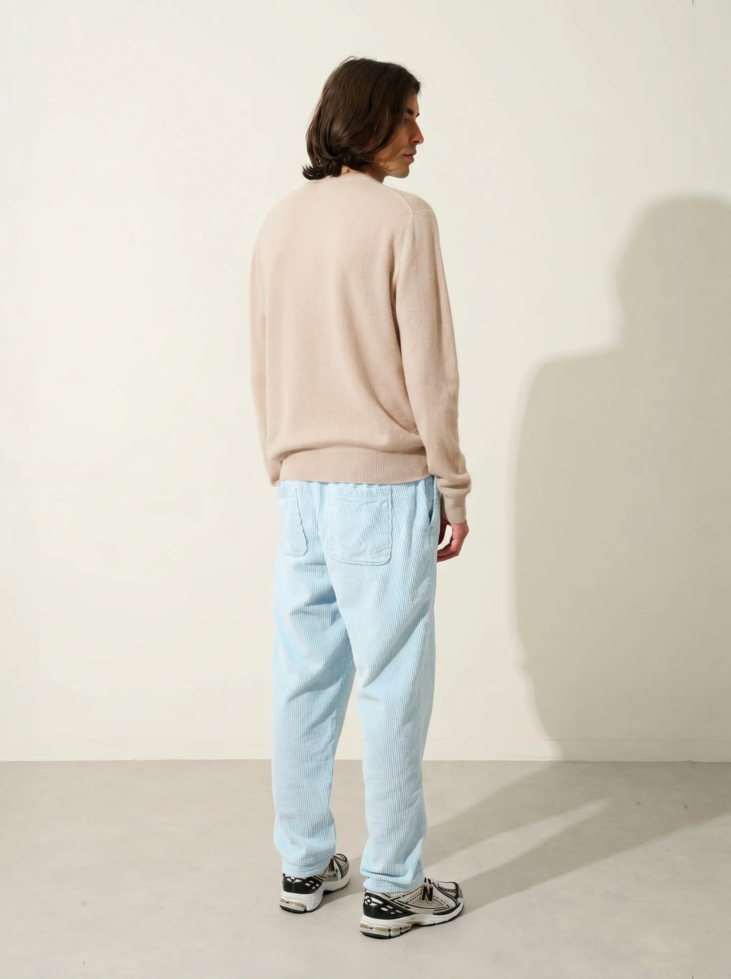 AIGLIÈRE Pull Col Rond Beige Chiné