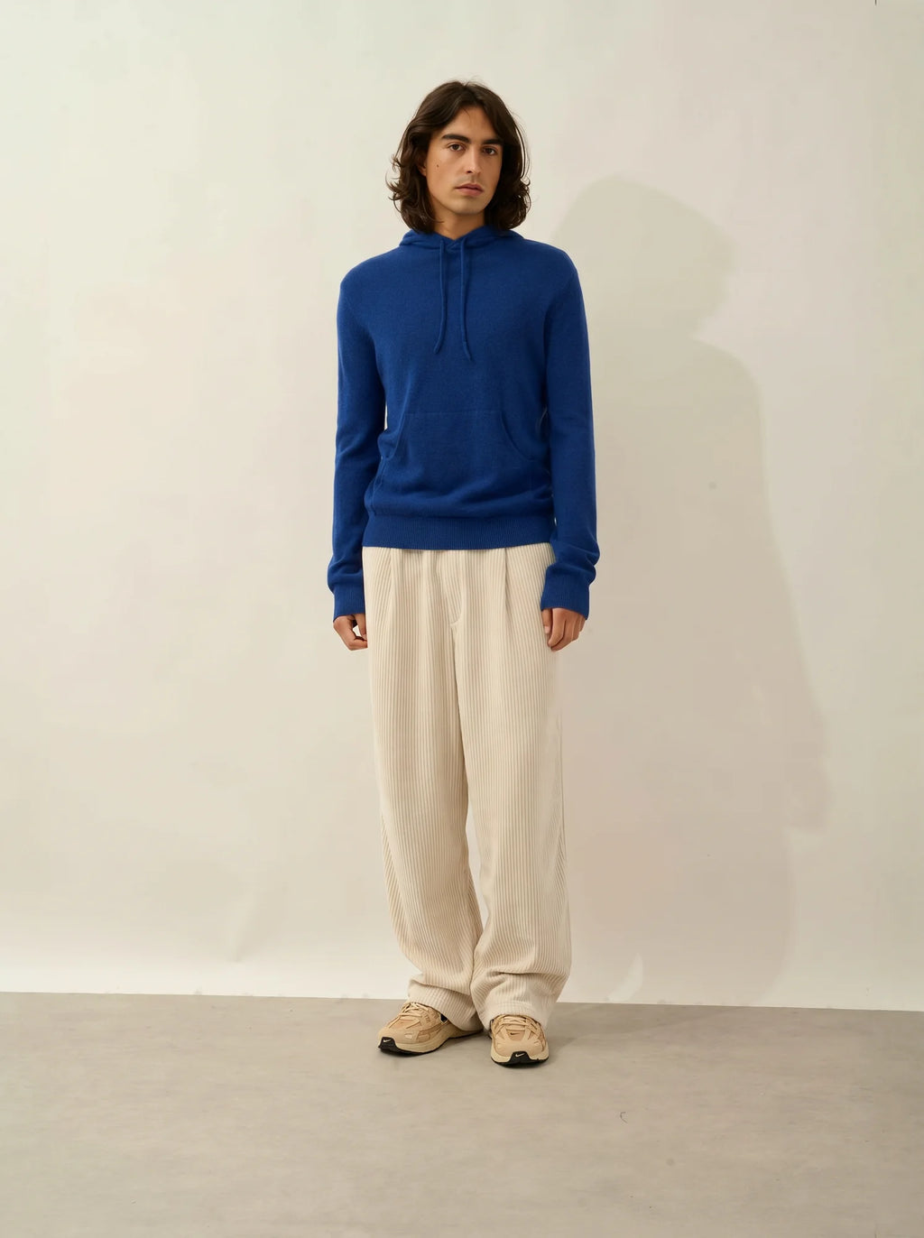 CASPER Pull Capuche Poche Kangourou Outremer