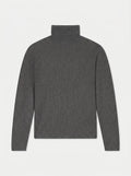 SYLVEN Pull Col Roulé Anthracite Chiné