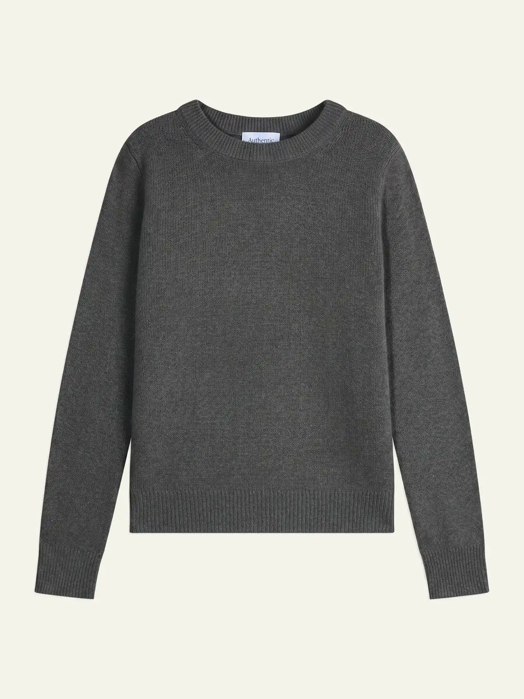 SYLOR Pull Col Rond 4 Fils Anthracite Chiné