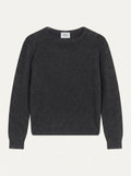 AURYON Pull Col Bateau Anthracite Chiné