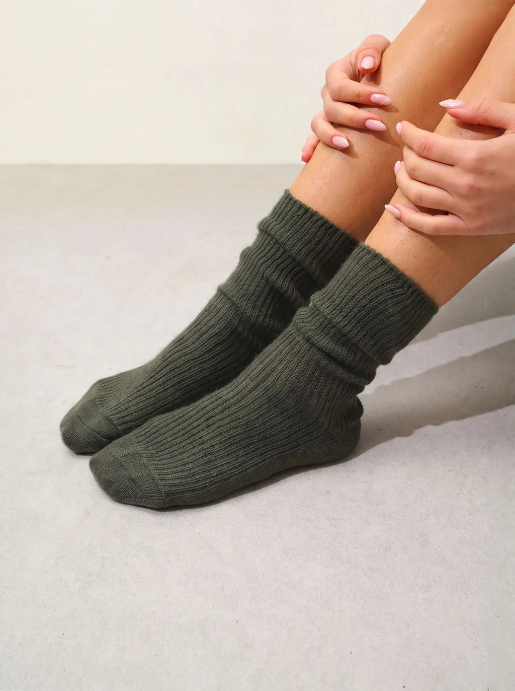 Chaussettes 4 Fils Kaki