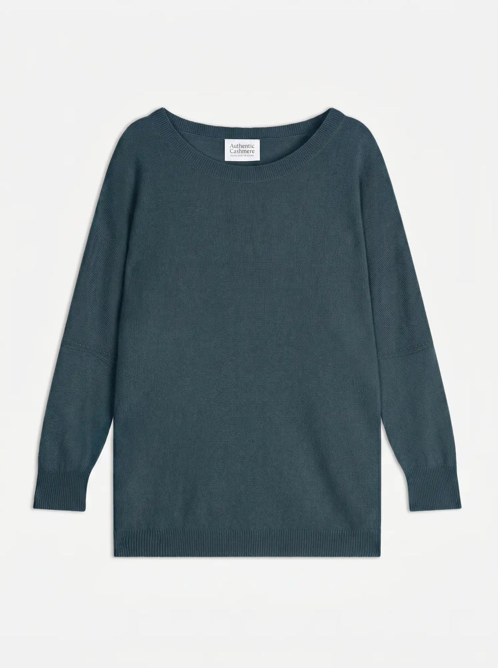 GOLÉON Pull Chauve Souris Vert Canard Chiné