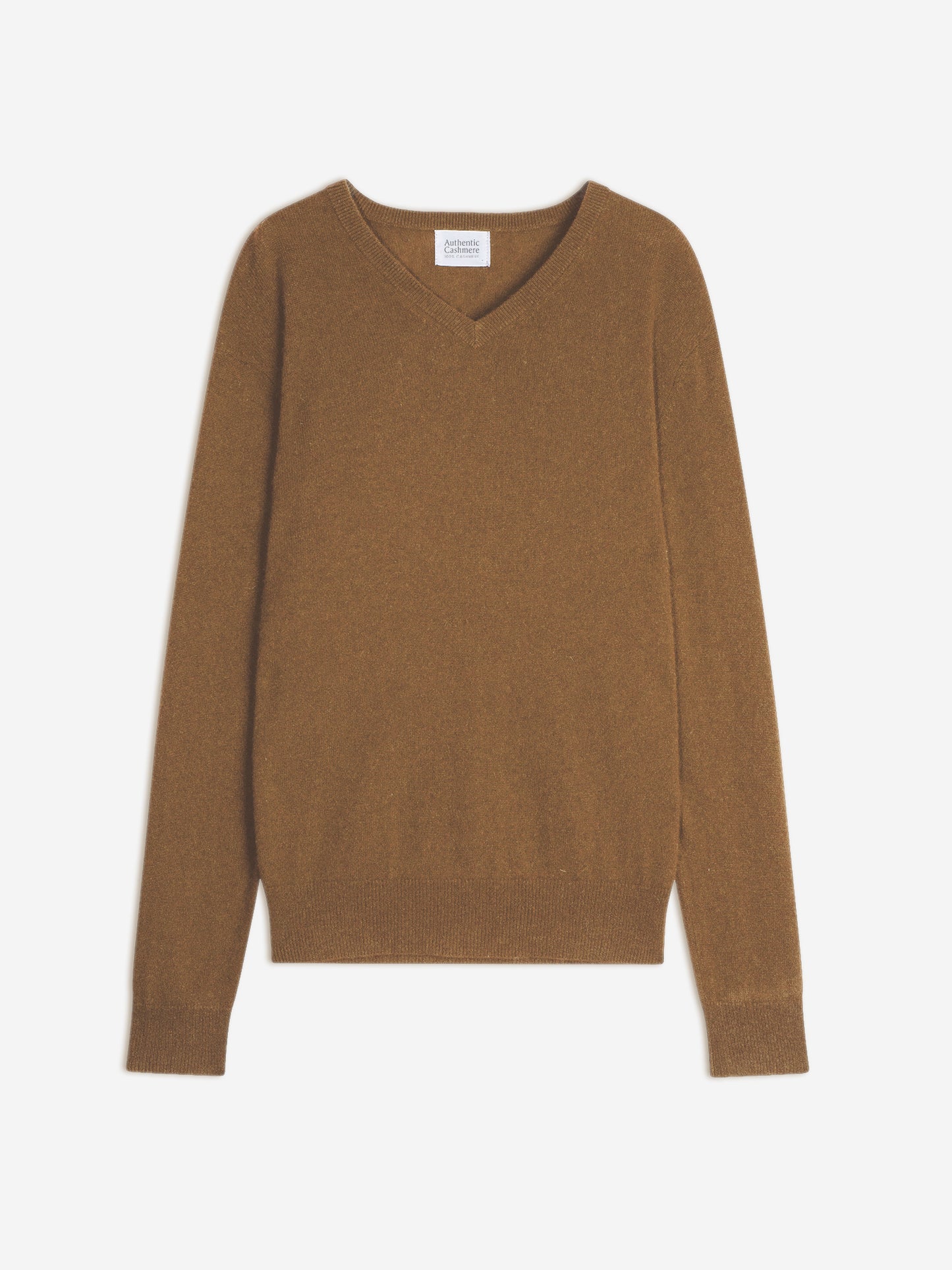 AGEL v-neck sweater hazelnut 100% cashmere
