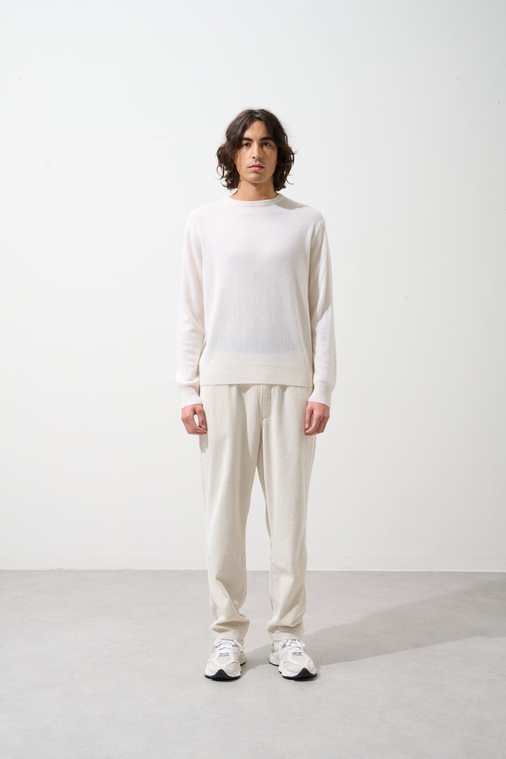 AIGLIÈRE pull col rond neige 100% cachemire