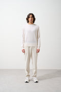AIGLIÈRE pull col rond neige 100% cachemire