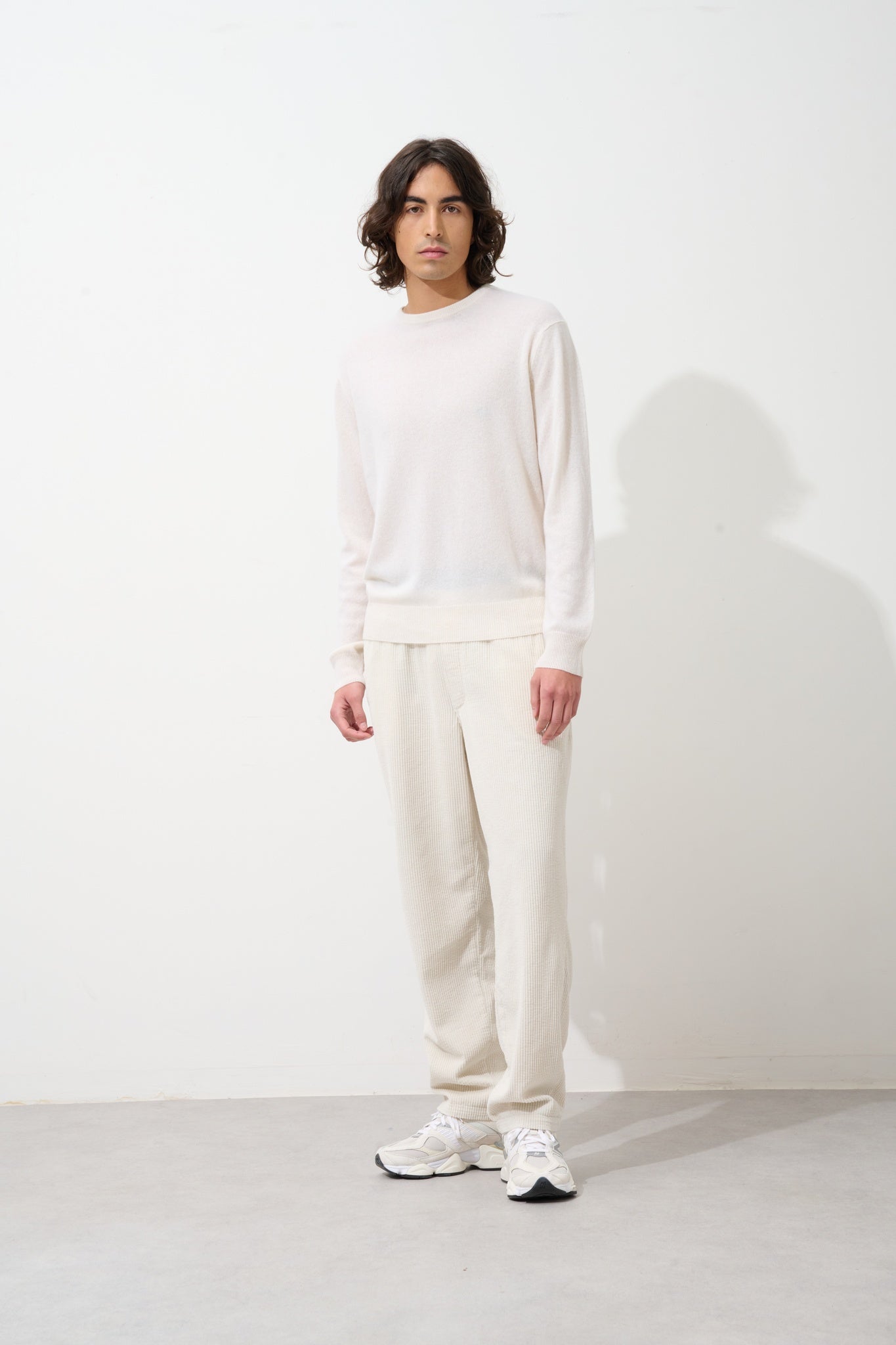 AIGLIÈRE pull col rond neige 100% cachemire