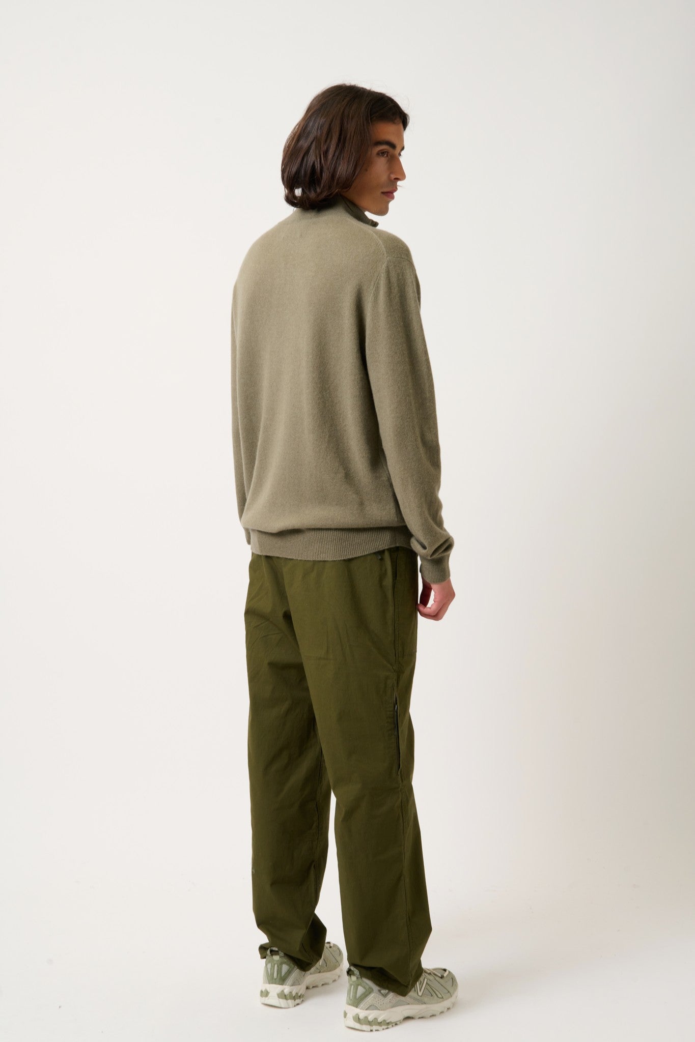 ambin pull camionneur army 100% cachemire