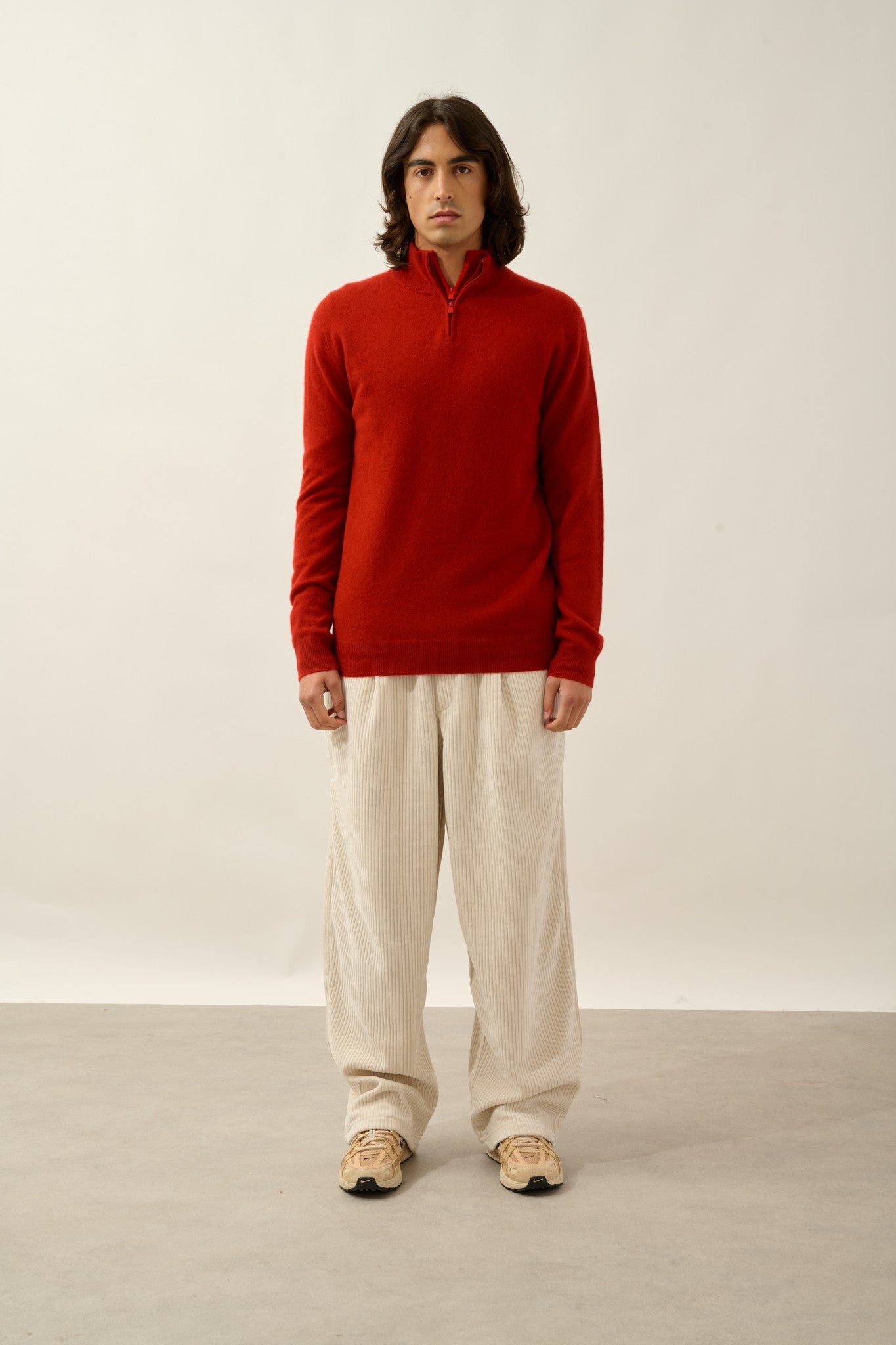 ambin pull camionneur rubis 100% cachemire