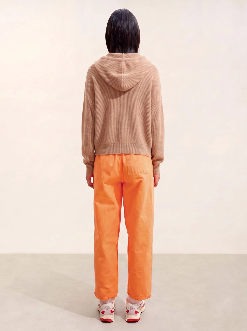ELARA Cardigan Capuche Camel Chiné