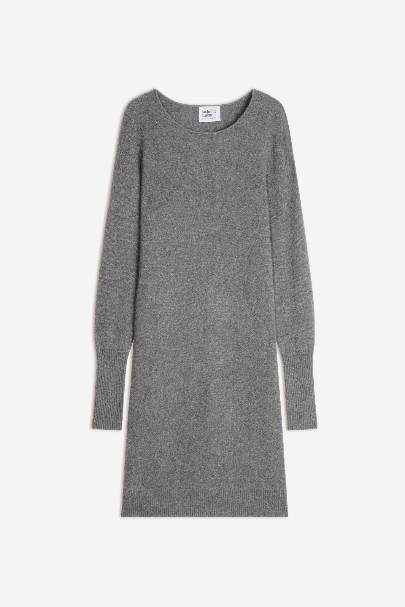 armet robe col rond flanelle chiné 100% cachemire