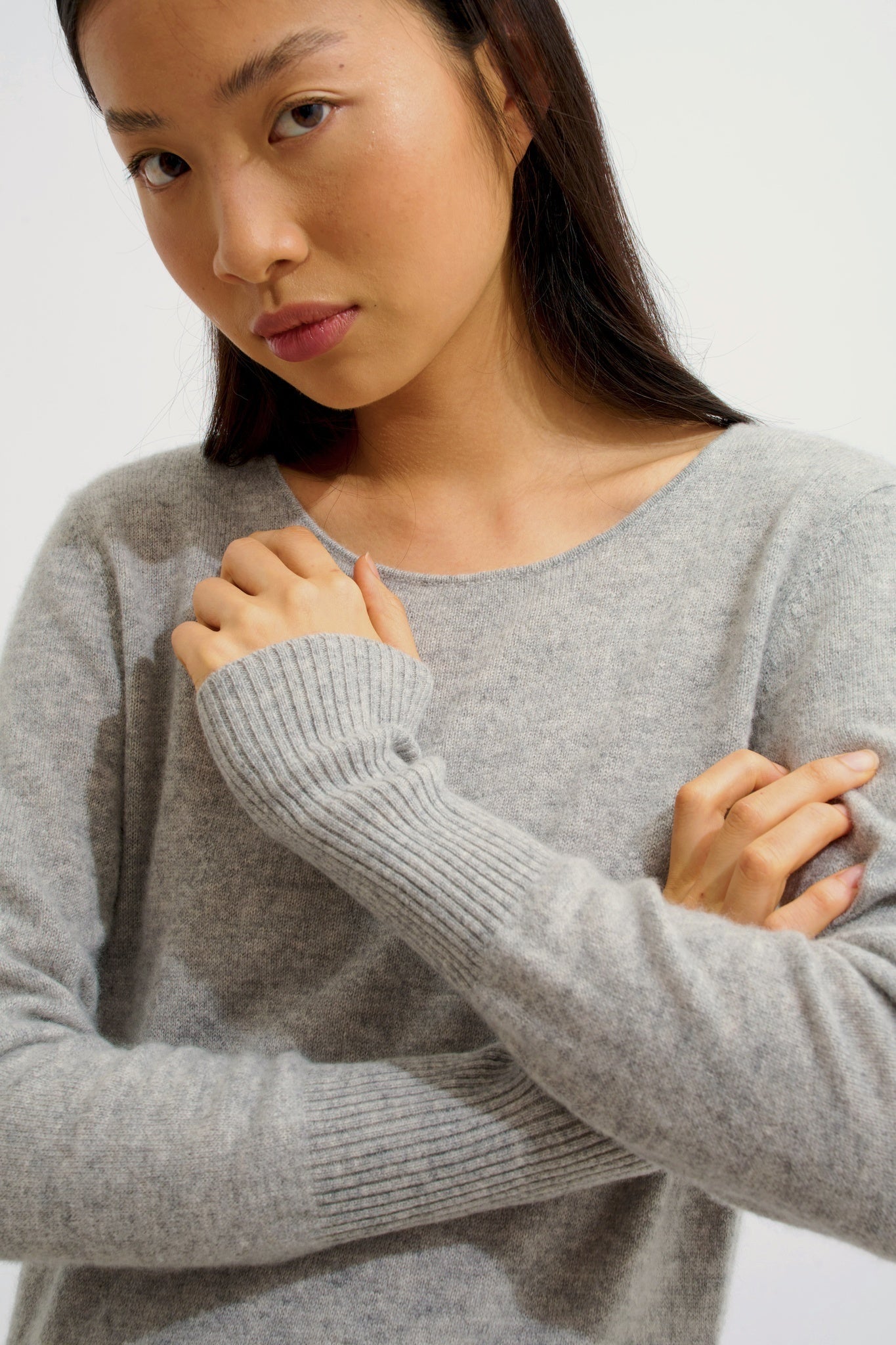 ARMET robe col rond nuage chiné 100% cachemire