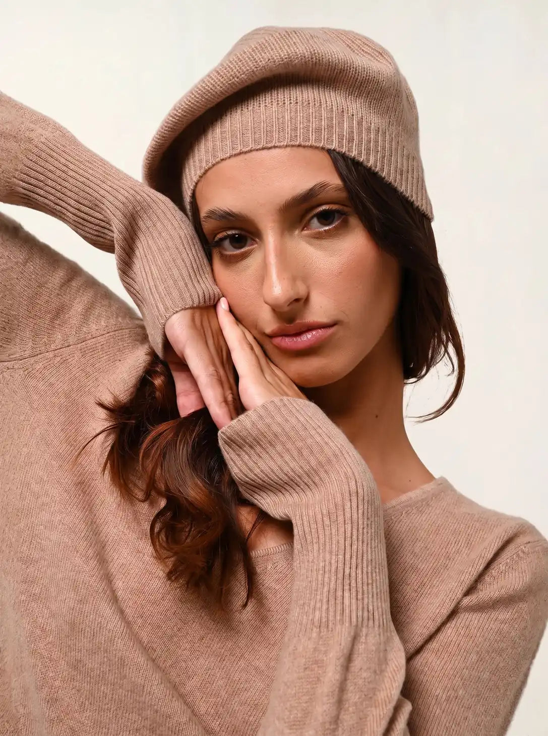 LIWI Baret 4-draads Camel Gemêleerd