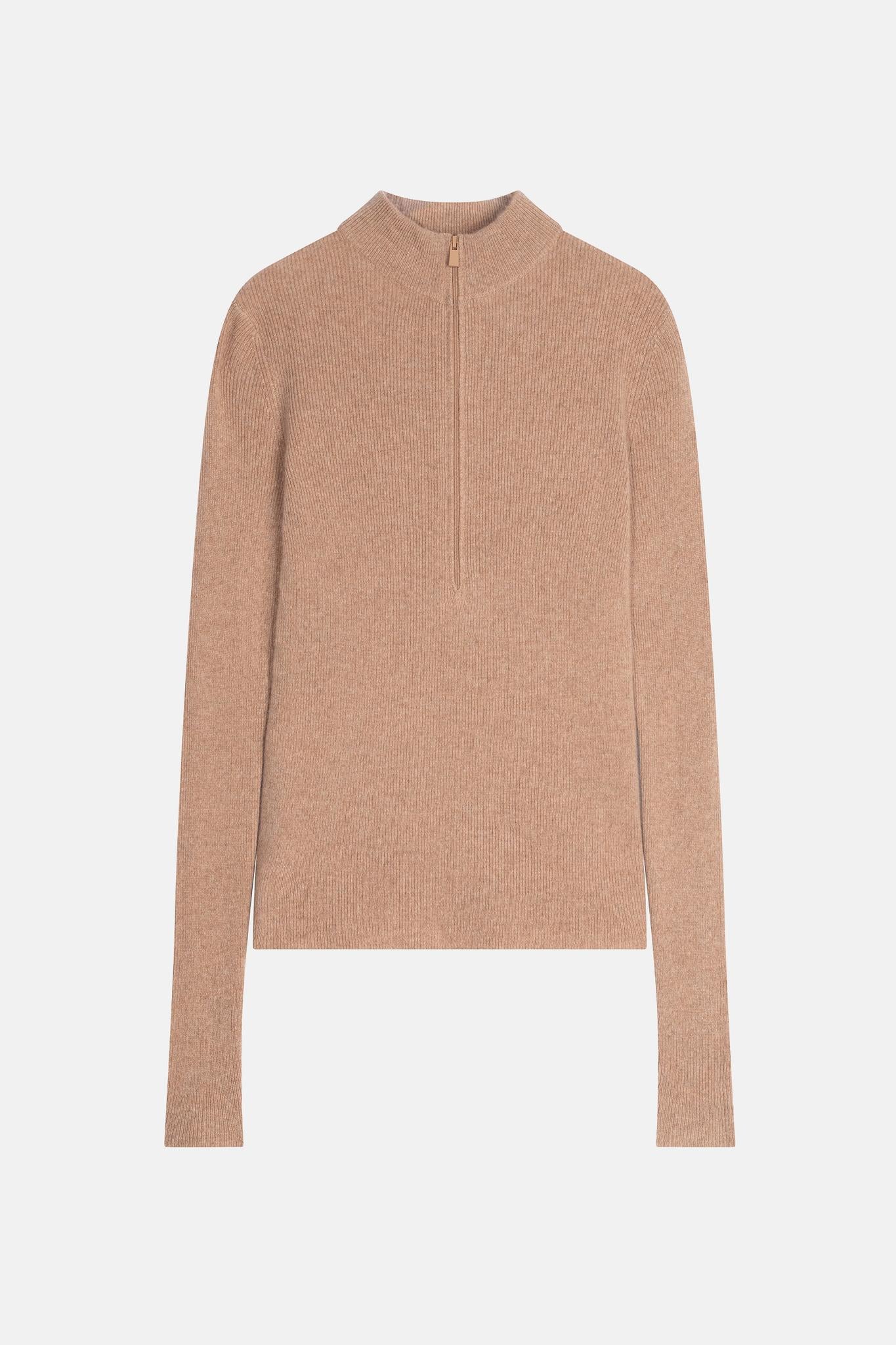 ASTA pull camionneur camel chiné 100% cachemire