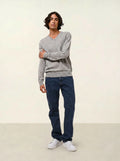 AGEL pull col V nuage chiné