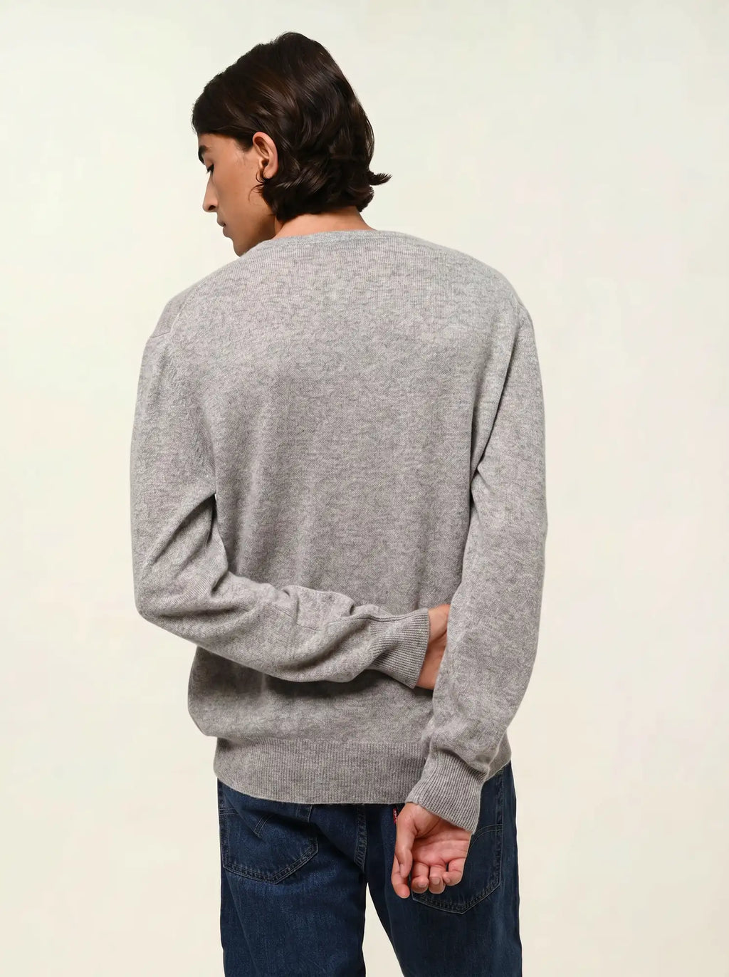 AGEL pull col V nuage chiné