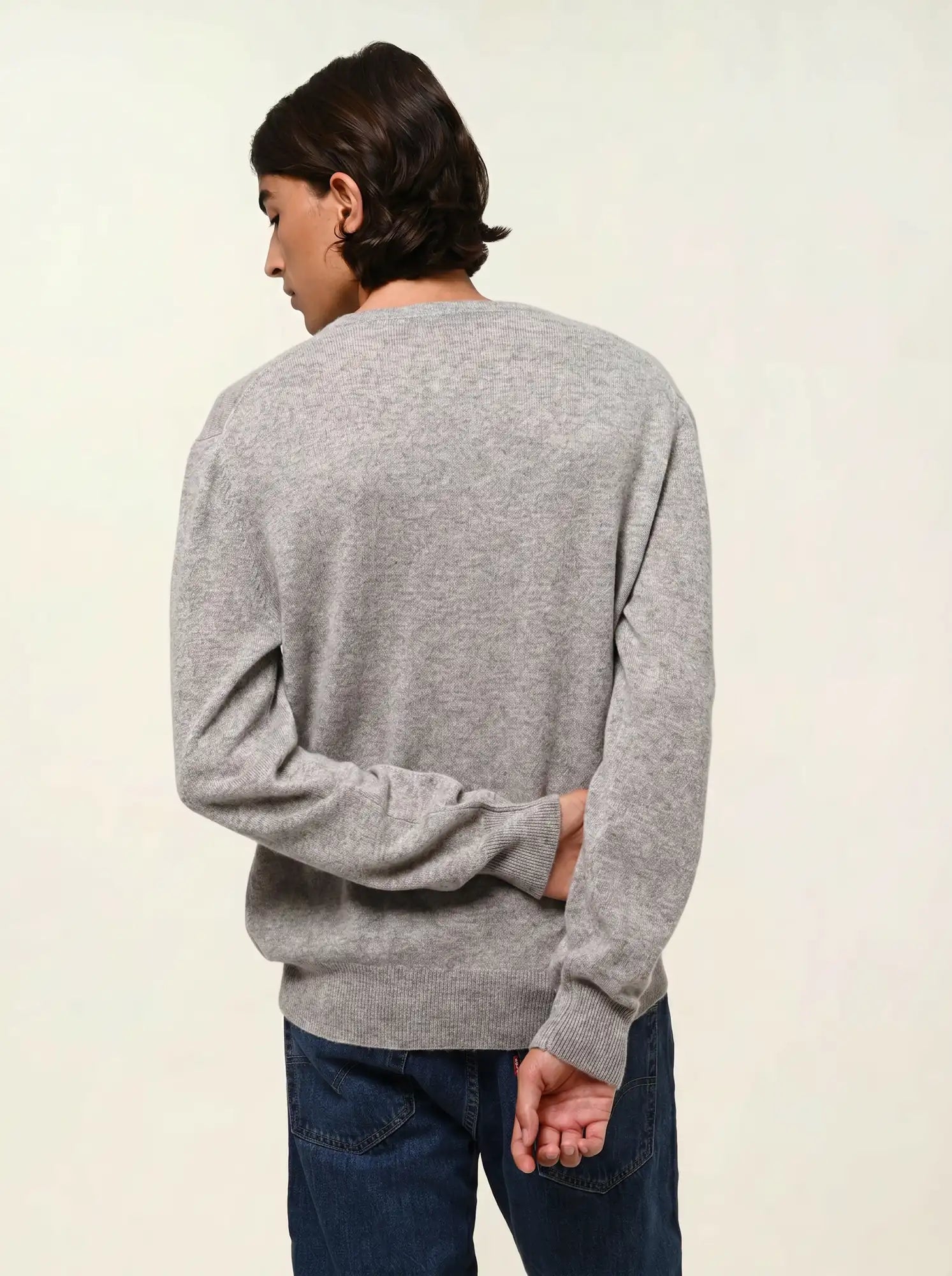 AGEL pull col V nuage chiné