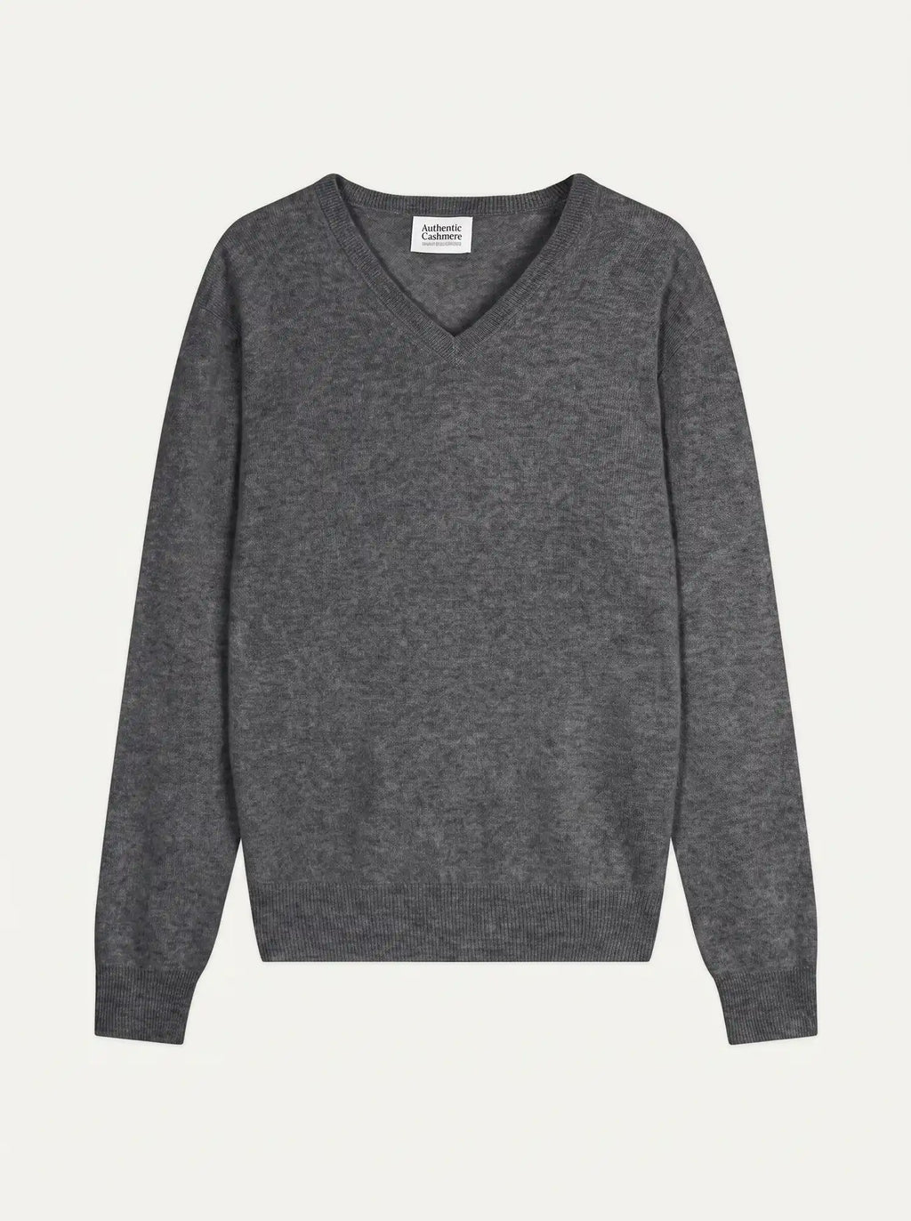 AGEL pull col V anthracite chiné
