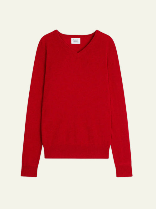 AGEL pull col V rouge