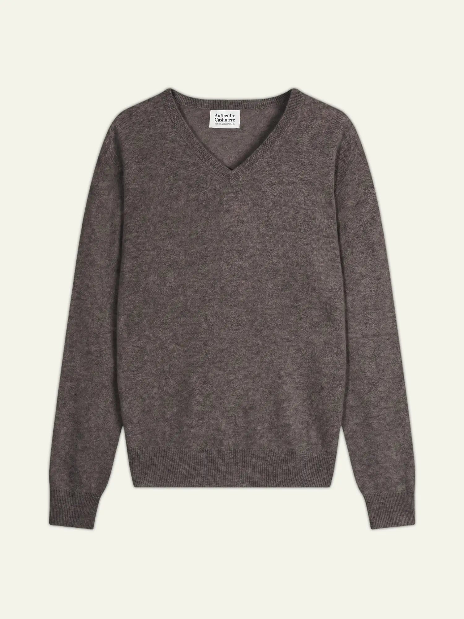 AGEL pull col V taupe chiné