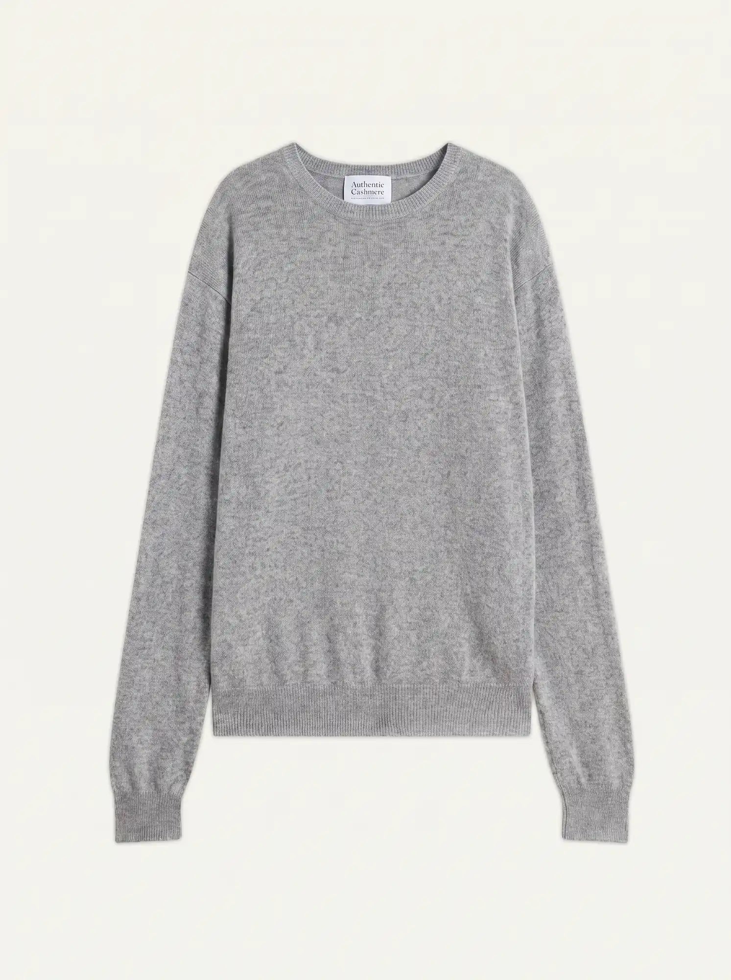 AIGLIÈRE pull col rond nuage chiné