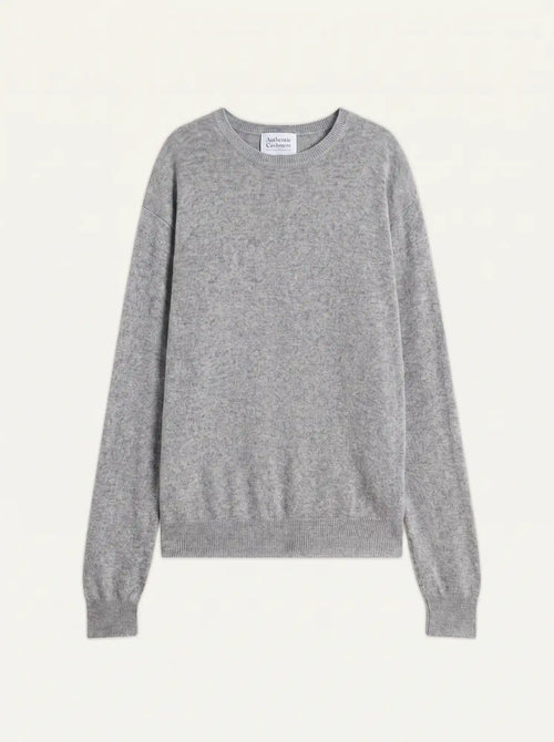 AIGLIÈRE pull col rond nuage chiné
