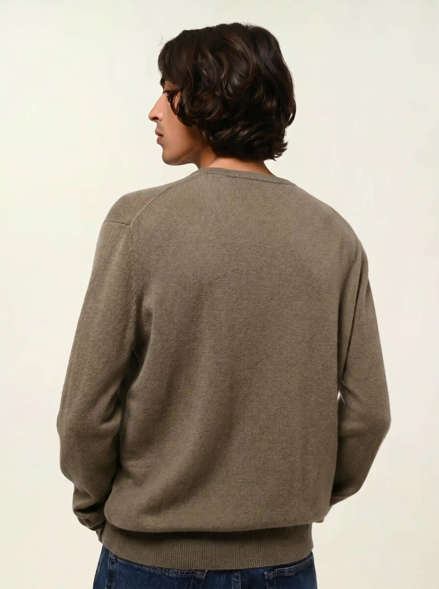 AIGLIÈRE pull col rond army