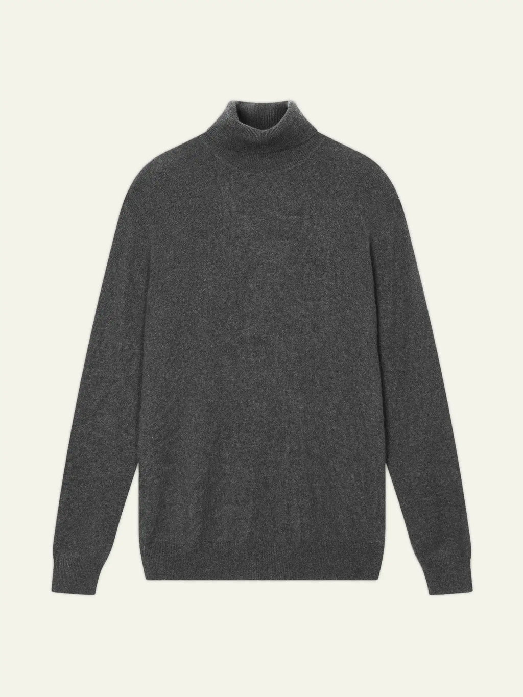 BANGE pull col roulé anthracite chiné