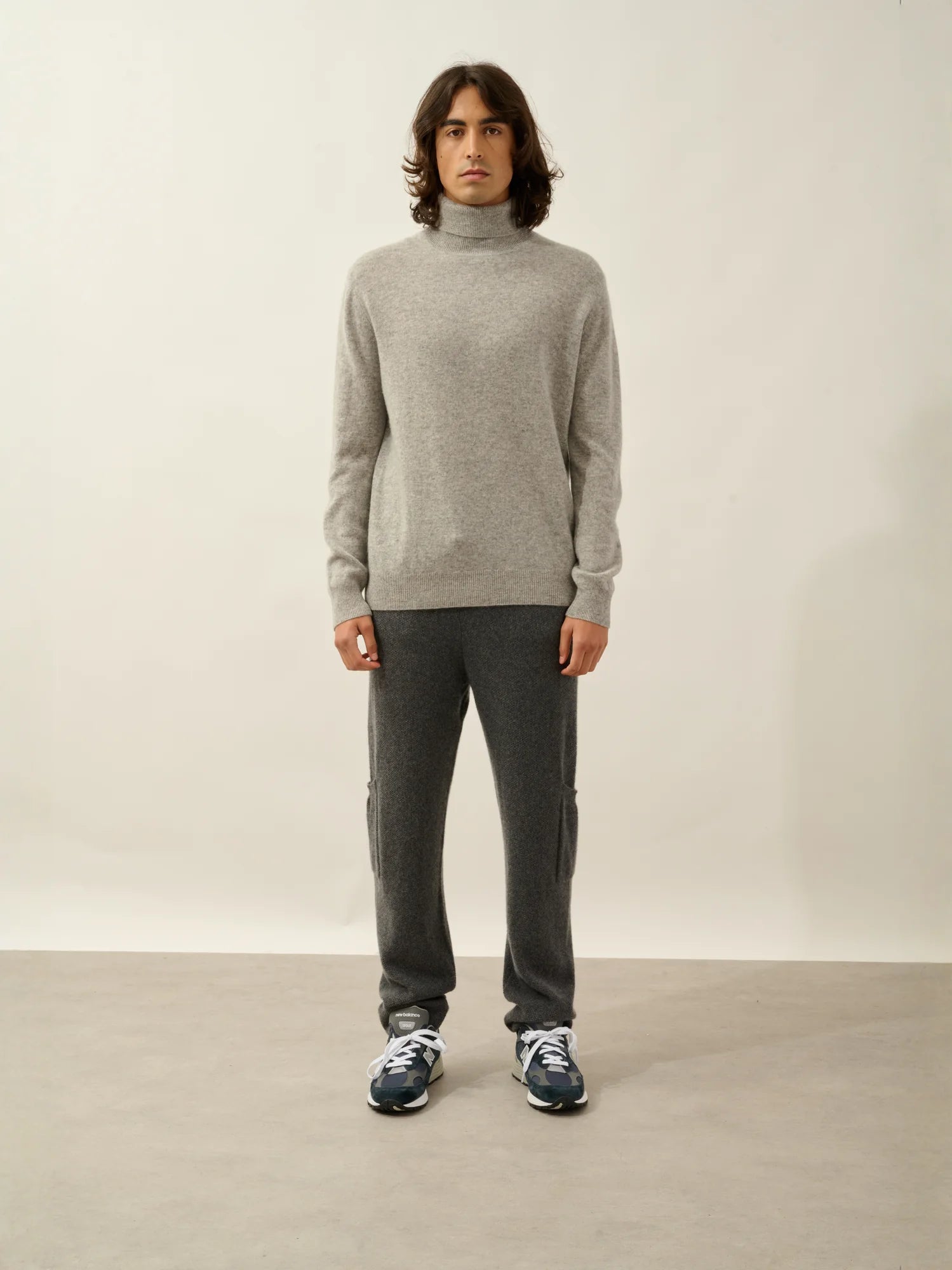 BANGE pull col roulé nuage chiné